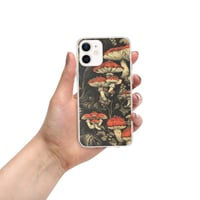 Image 8 of Dark Cottagecore Goth Inspired Vibrant Mushroom Clear Case for iPhone®