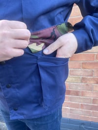 Image 9 of Hooded Contrast Chore Jacket