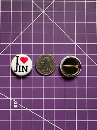 Image 2 of I Heart Jin Button Pack - 5 Count