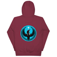 Image 5 of Unisex Hoodie - Blue Rebel Loon back print