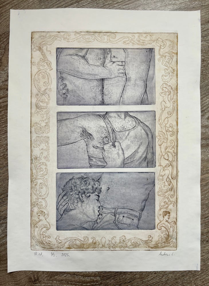 Image of Lust : Intaglio Triptych