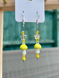 Yellow Fieldcap Earrings