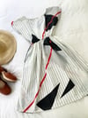 Ready Made White/Black/Red Retro T Dress with free postage 