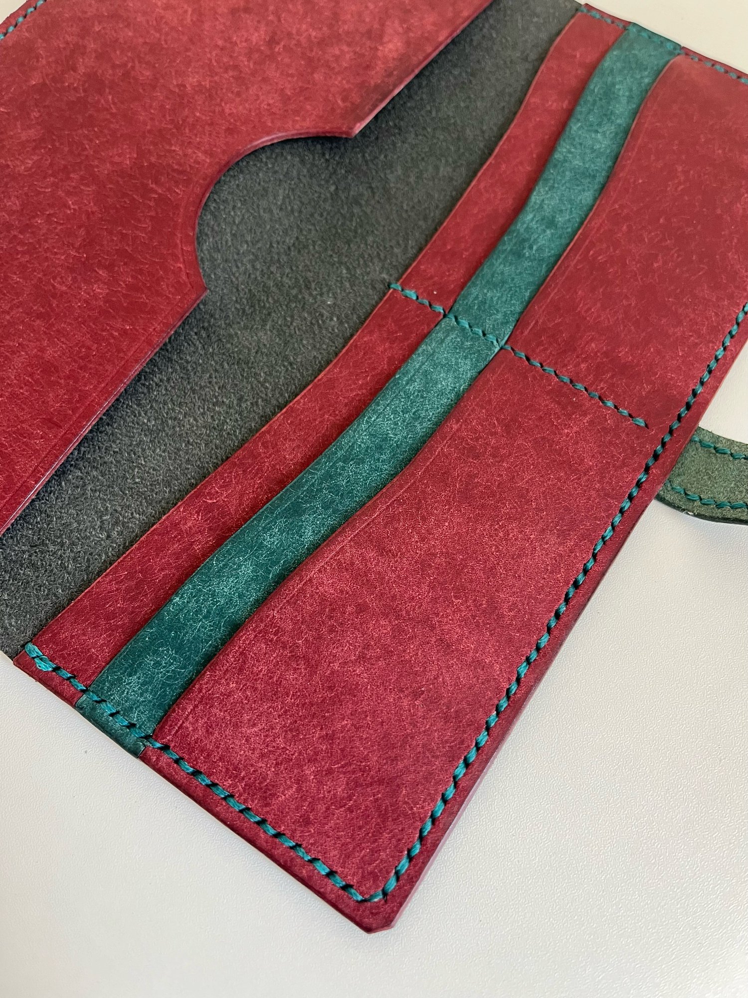 Image of Black/Ortensia Pueblo Long Wallet 