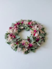 Unframed Spring Rose Wreath