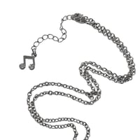 Image 3 of studded treble necklace 