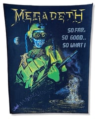 80s MEGADETH - SO FAR, SO GOOD.. SO WHAT BACKPATCH