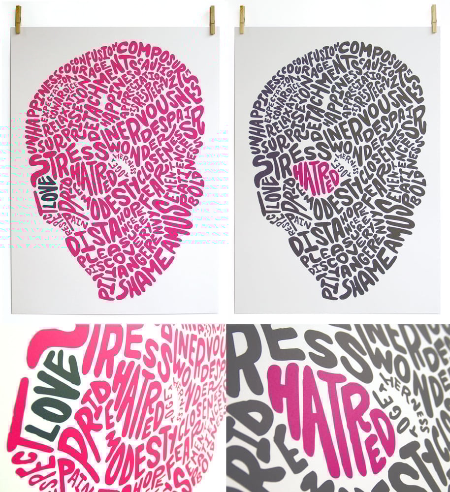 Image of Inner workings of the mind. (LOVE & HATRED) Pair.