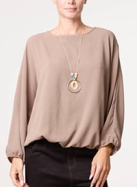 Image 6 of OLIVIA - BATWING NECKLACE BLOUSE