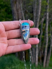 Image 2 of Turquoise/Moonstone/Labradorite Talisman