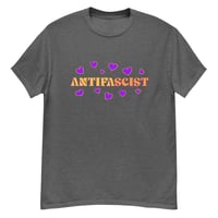 Image 3 of Antifascist Hearts Tee / Dark Neutrals Collection