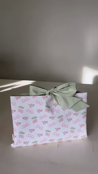 Image 1 of Strawberry Ribbon Bible Sleeve