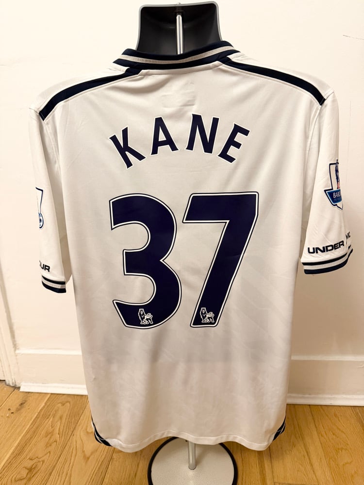 Image of PRE ORDER: Tottenham Hotspur "KANE 37" 2013/14 Home Shirt + PL patches (L)