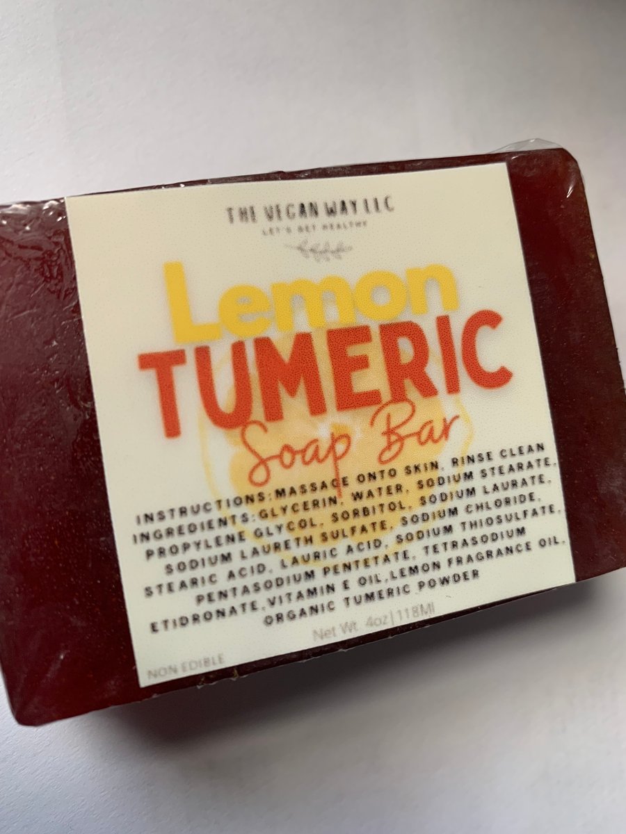 Lemon Tumeric soap The Vegan way