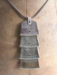 Image 2 of 3 thimbles necklace ~silvery~