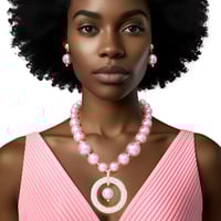 PINK ICE NECKLACE SET