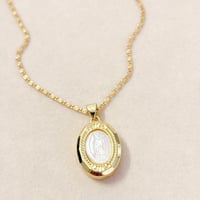 Image 1 of VirginMary Locket Necklace