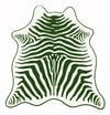 Foliage Green Zebra Hide Beach Towel - Crossbody Strap