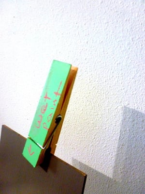 chalked wooden peg (small)