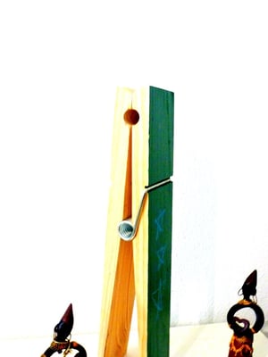 chalked wooden peg (large)