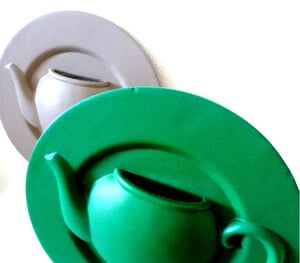 porcelain teapot display