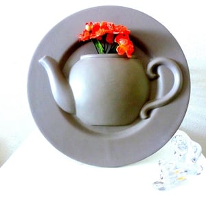 porcelain teapot display