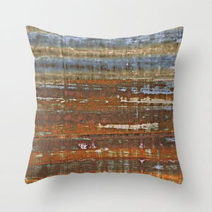 Image of Barnside. Farm Inspired Photography Throw Toss Pillow by Brandi Fitzgerald