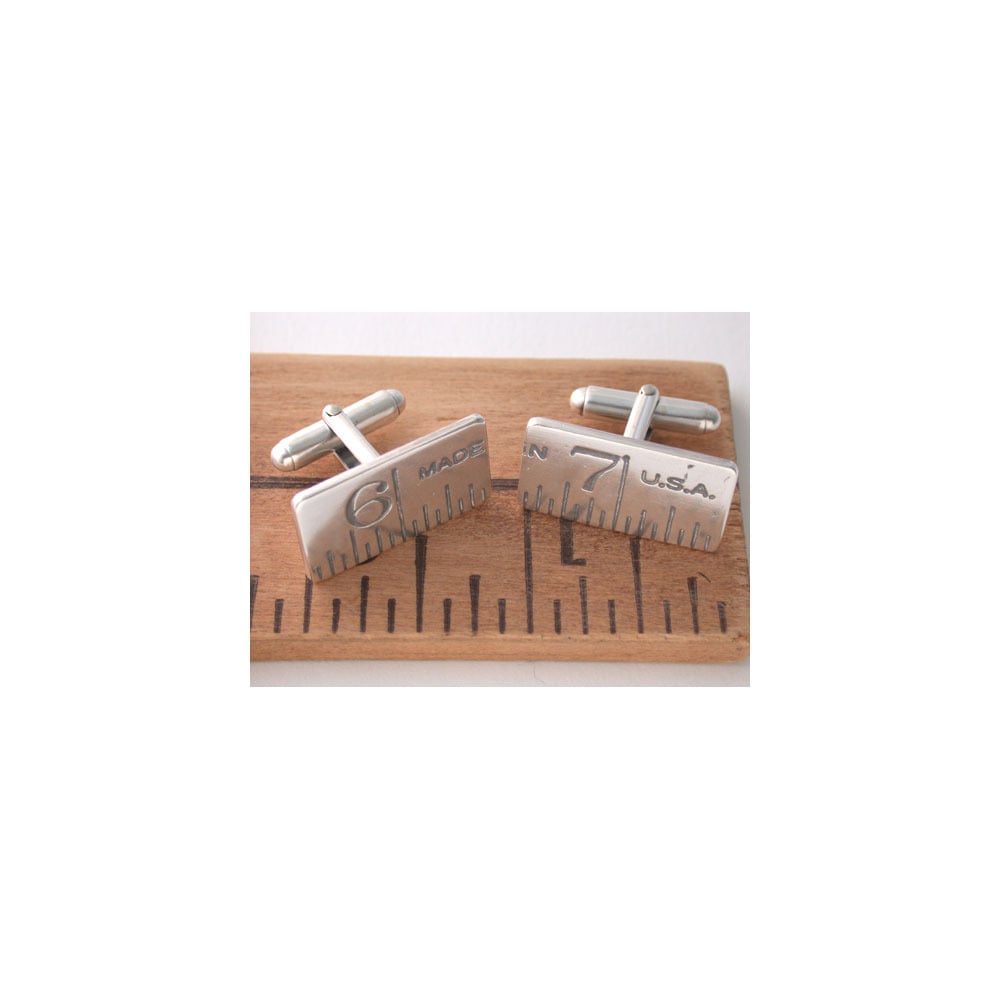 Image of ruler cufflinks