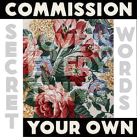 Image 1 of Large Secret Word Embroidery Commission Deposit