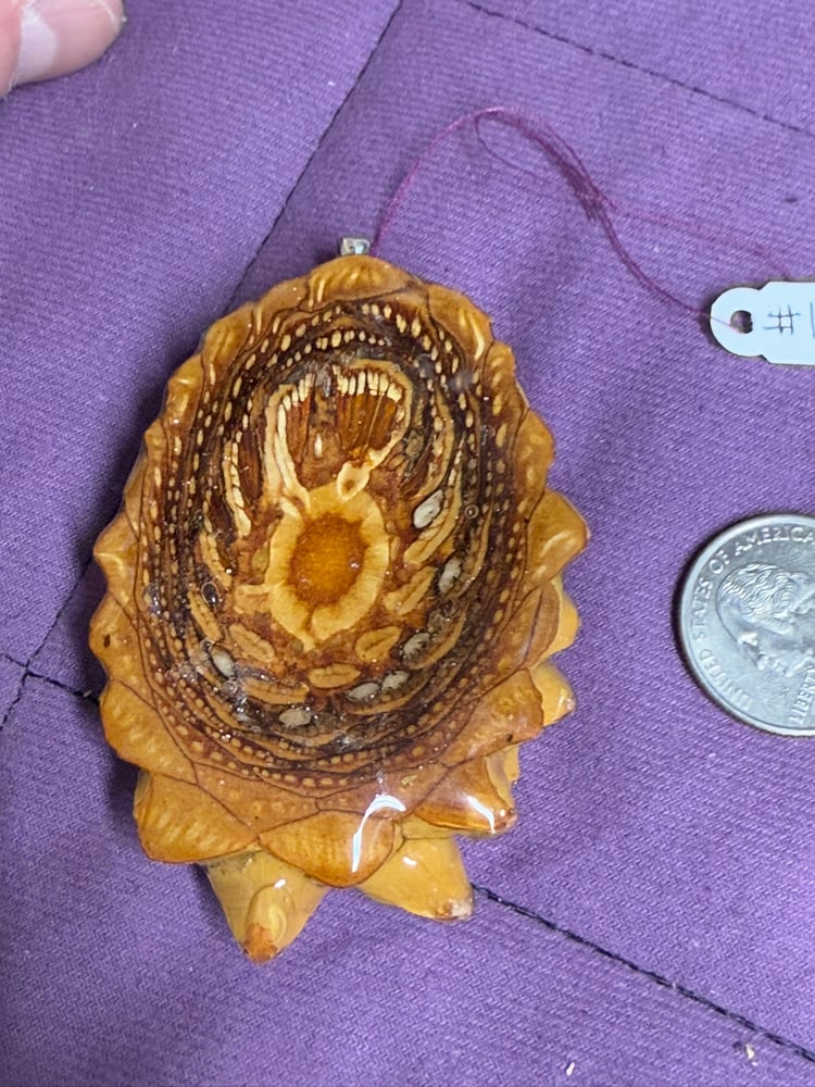 Image of  Labradorite Pinecone Charm | PNW Art | #124