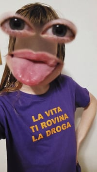 Image 2 of La vita ti rovina la droga - T-shirt