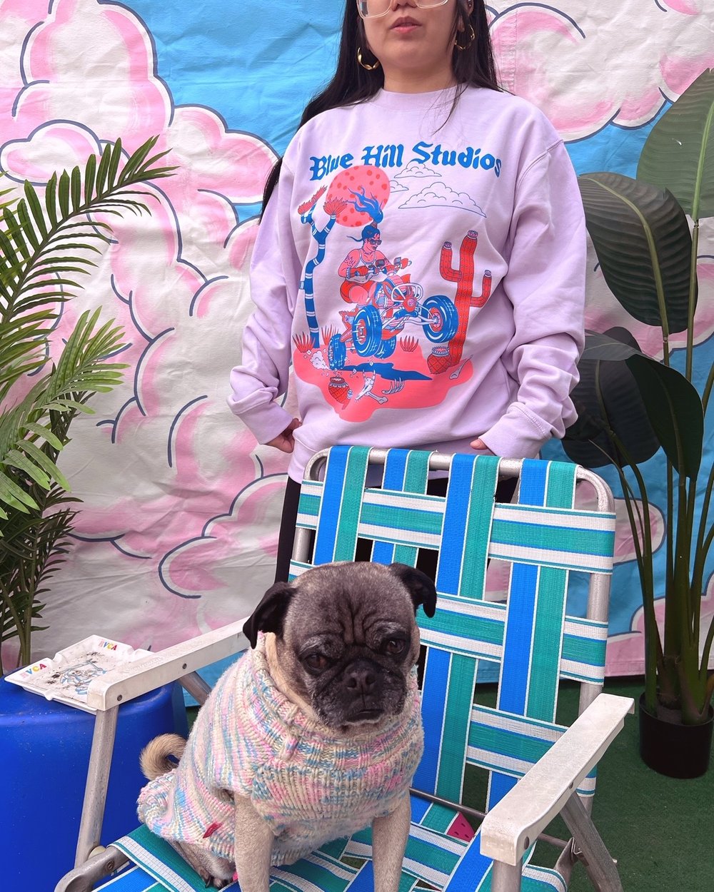 Kristen Liu Wong Collaboration crewneck sweater 