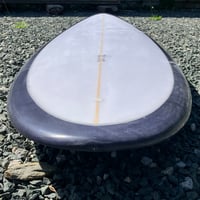 Image 10 of 7-6 Eclipse Midlength Egg Surfboard Resin Tint FCS11 Side Bites Centre Box 