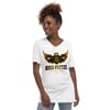 BOSSFITTED Black and Yellow  Unisex V-Neck T-Shirt