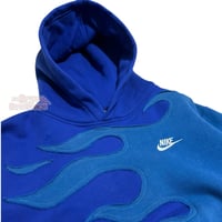 Image 6 of (L-XL Boxy) Nike Hoodie Flameside “DragoLue" 651