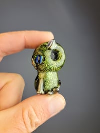 Image 4 of Matalic Green Kitty Pendant