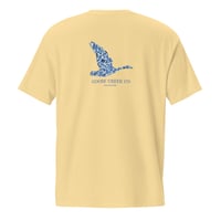 Image 1 of Goose Creek Co Retro Goose Blue Camo - Unisex Garment-Dyed Pocket T-shirt