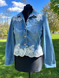 Image 2 of Small Loft Cropped Denim Jacket