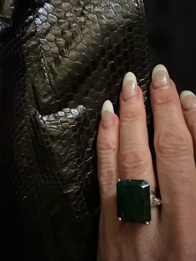 early 70s genuine SNAKESKIN vest black waistcoat 