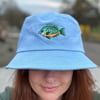 Limited Bluegill Embroidered Blue Bucket Hat 