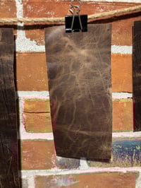 Image 4 of Horween Wrangler COFFEE BEAN BROWN Horsehide Leather Rectangles