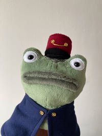 Image 3 of Small - Band Uniform Frog Of Many Names Plushie - OTGW - Made To Order