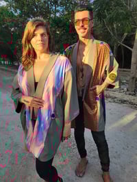 Image 6 of Green Ikat Kimono