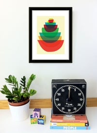 Image 4 of Bowl & Utensil Stack - 2 Kitchen Art Prints Set