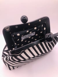 Image 3 of Black and White Geo Clutch