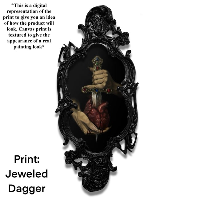 Custom Rustic Ornate Framed Canvas Print (Choose Your Print)