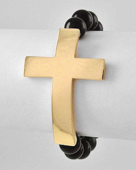 Image of Gold Cross Black