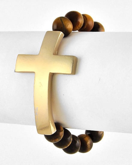 Image of Gold Cross Brown