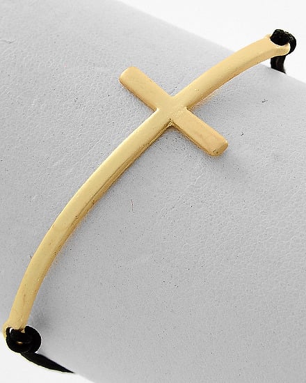 Image of Gold Cross String Bracelet