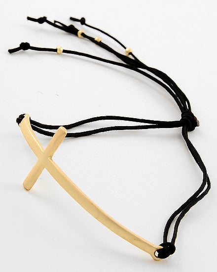 Image of Gold Cross String Bracelet